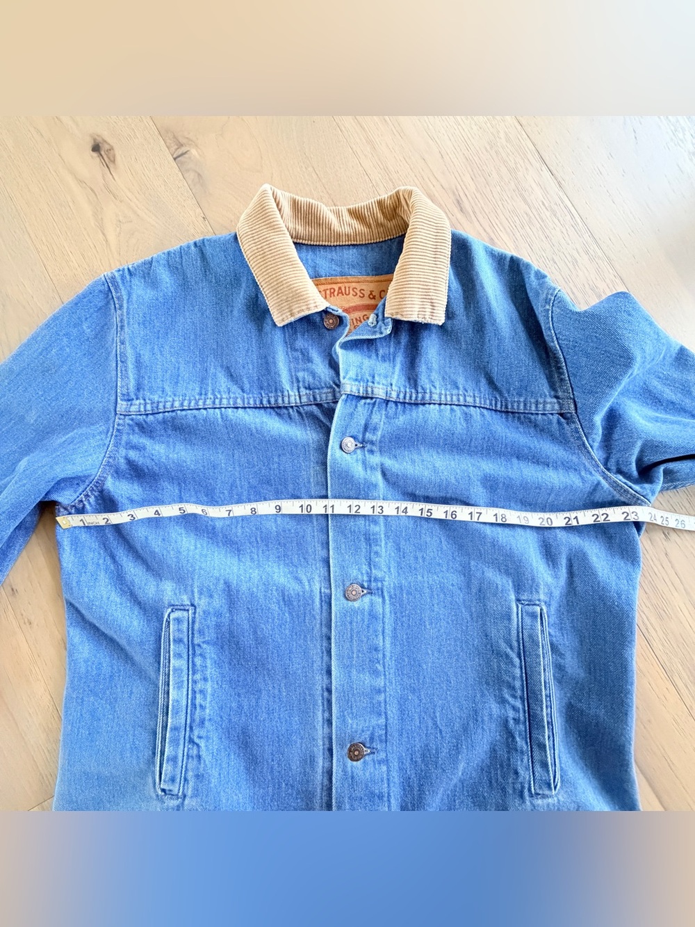 Vintage 80s Levi’s Long Denim Duster Long Coat Western Ranch Chore Jacket Ranch - Picture 12 of 15